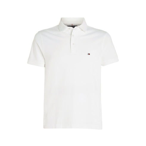 TOMMY HILFIGER Polo Polo Uomo slim a tinta unita Blu - Francavilla Moda